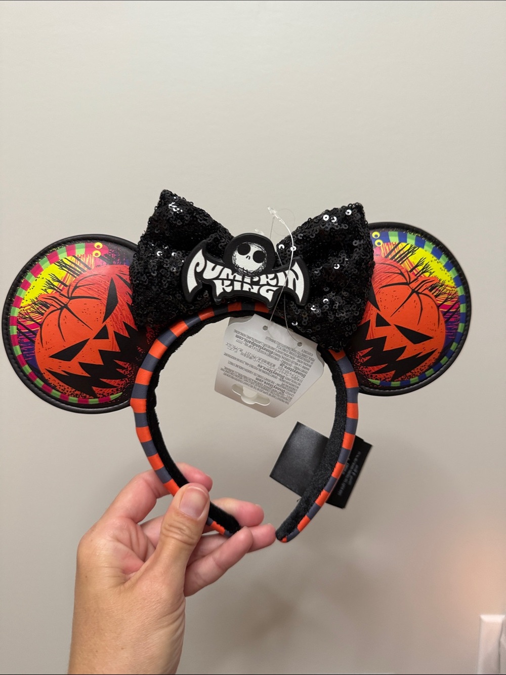 Disney Parks Pumpkin King ears